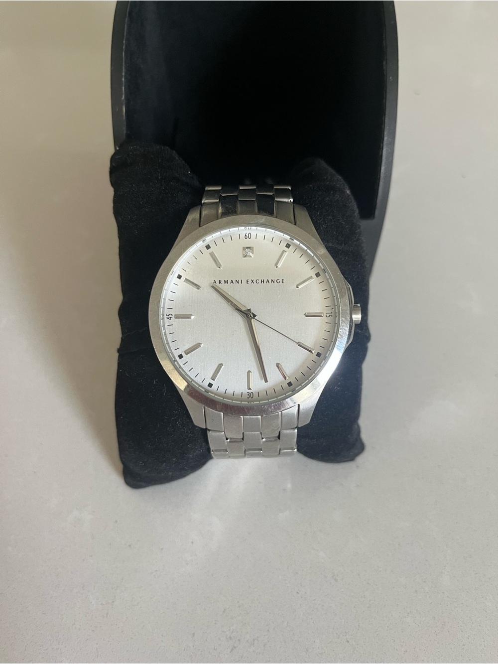 A/X Armani Exchange Silver Dial Stainless Steel Bracelet Watch